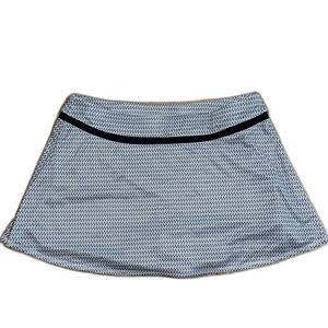 Grand Slam Performance Tennis Skort Women’s XL Navy White Racket Print VGUC